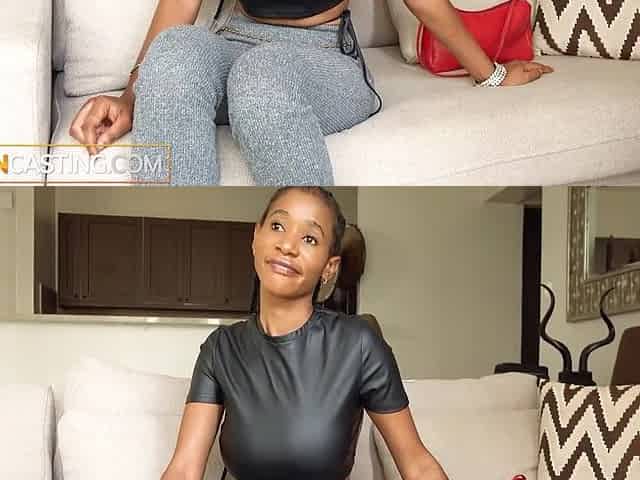Shy Busty African Hottie Gets A Taste Of The Real With American Dream