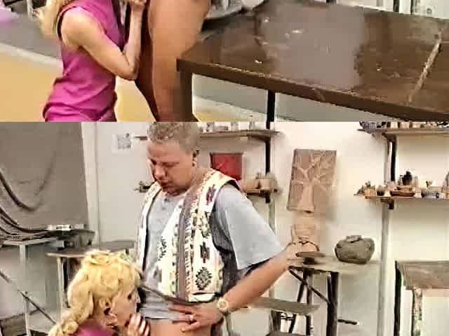Sexy Blonde Blowjob Whore Rides Cock Hardcore
