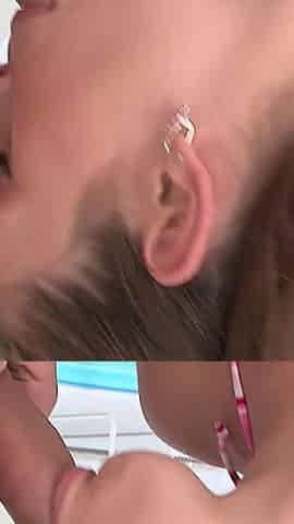 Brunette Teen Gets Her Pierced Pussy Drilled Deep by a Guy at the Pool