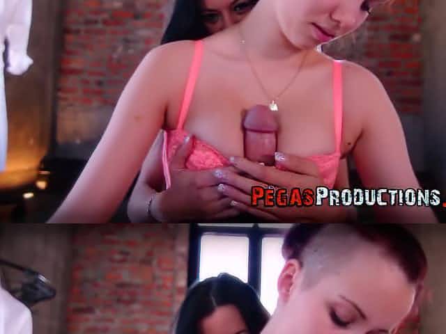 Lucky dude got surprised with hard and wild threesome by Amy Lee