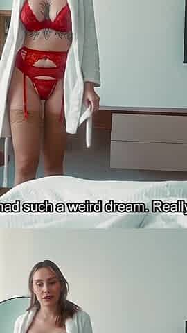 Why Step Mom Begs Step Son to Share Bed While Husband Away - Dream or Real Spoon Creampie?