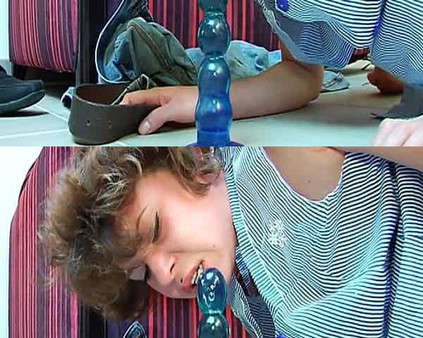 Pretty French Slut Gets Roughly Assfucked While Playing with Dildo