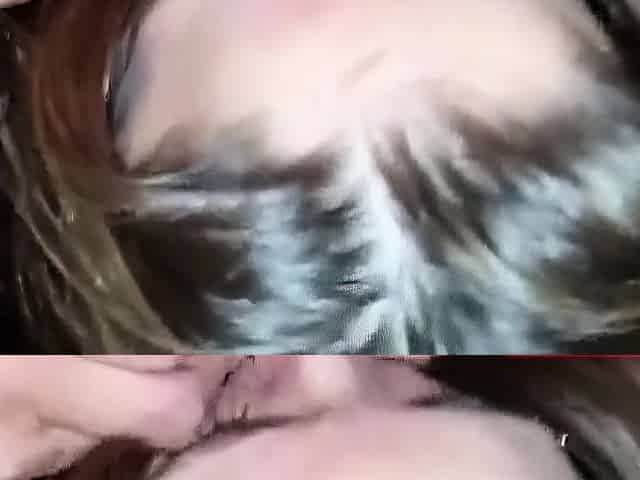 Big-Titted Lesbian Licks Her Friend's Pussy