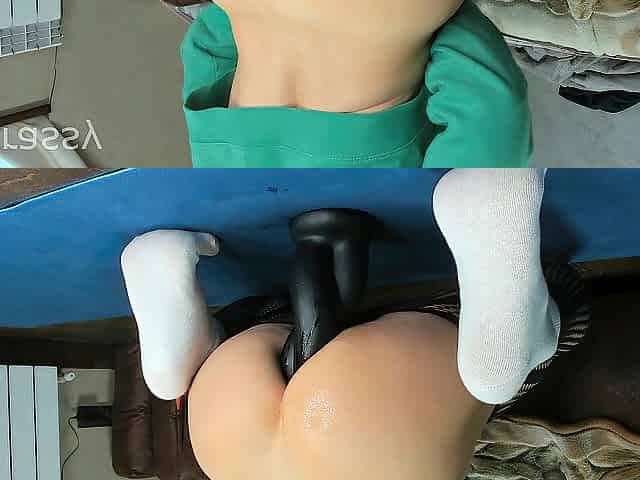 A large toy and a large ass