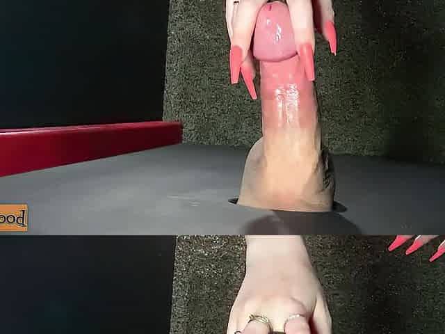 Hard Wang Gets Edged & Ruined three Times At The Gloryhole