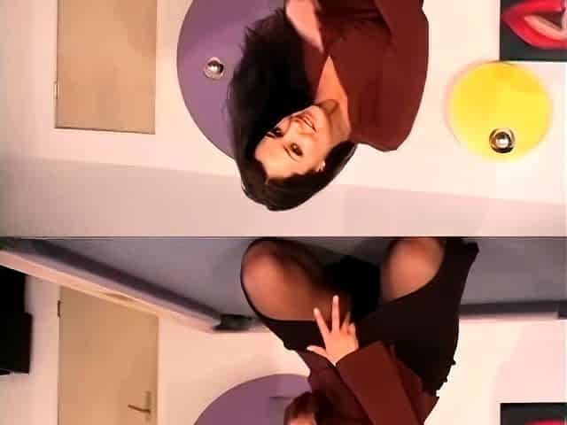 Cute curly brunette solo webcam masturbation