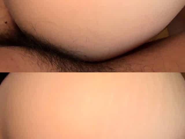 Extreme close up of Japanese teen masturbating