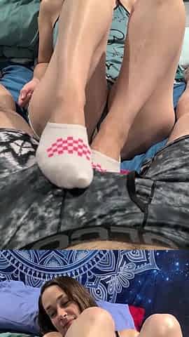 White vans ped socks footjob