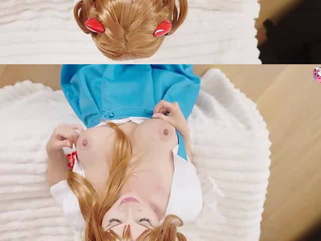 Marvelous redhead Luna Roulette gets a large knob and enjoys it