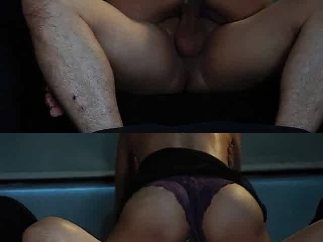 Mi roomie solo queria ver una peli y termina montando verga. real amateur.