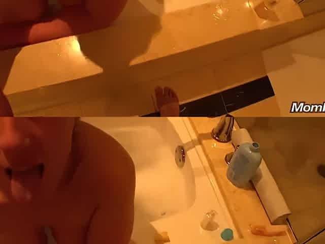 Busty Brunette Stepmom Is Being Fucked In The Hot Tub