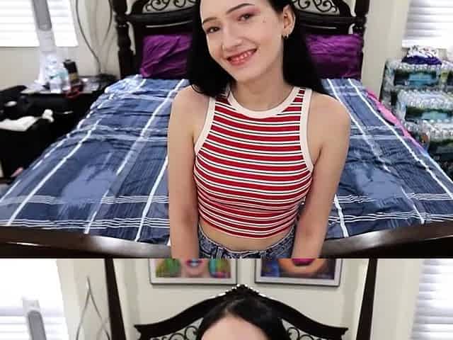 Black Teen Brunette's Intense POV Deepthroat Adventure