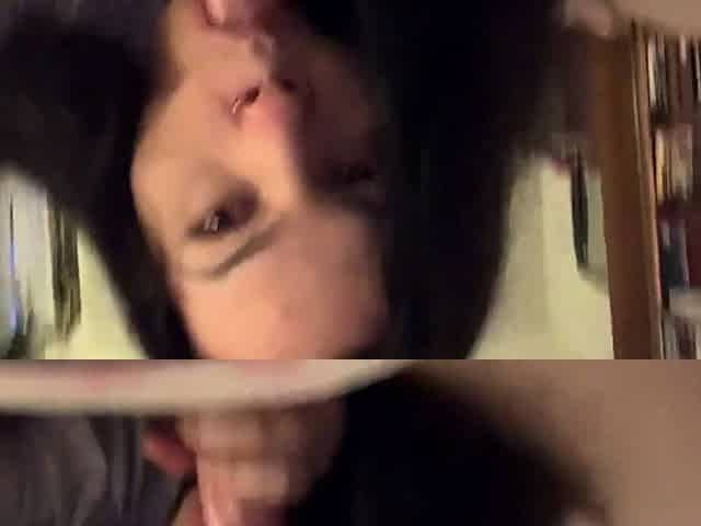 Sucking Him Off POV - Amateur Blowjob Video