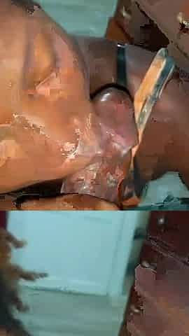 Juicy Cumload Blowjob Passionate Sucking From Dirty Talking Busty Black Ebony Slut Deepthroat Getting Facial - Mastermeat1