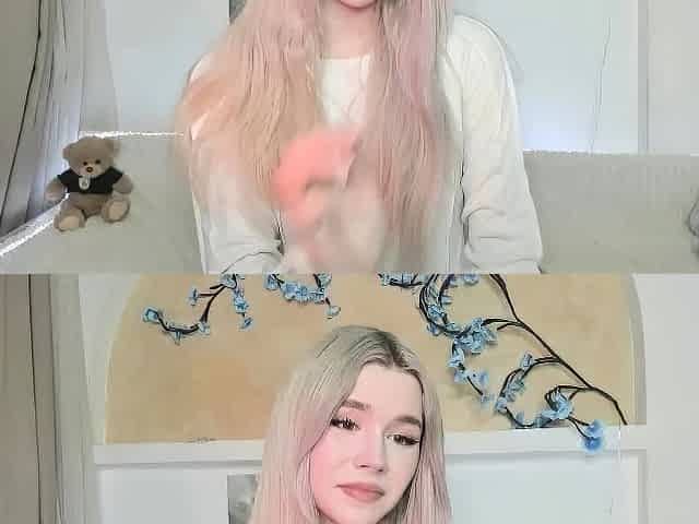 Blonde solo jerking off