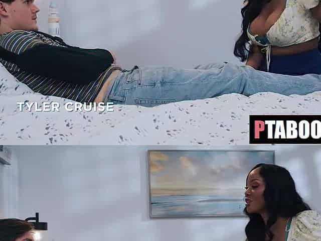 Breasty BLACK mother I'd like to fuck CAUGHT Me Fapping And Steps in To AID Tyler Cruise, August Skye