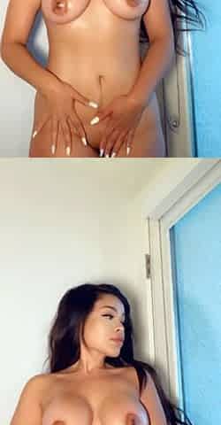 Cute curly brunette solo webcam masturbation