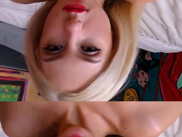 Blonde With Big Milkings Loves Home Bang In The First Person