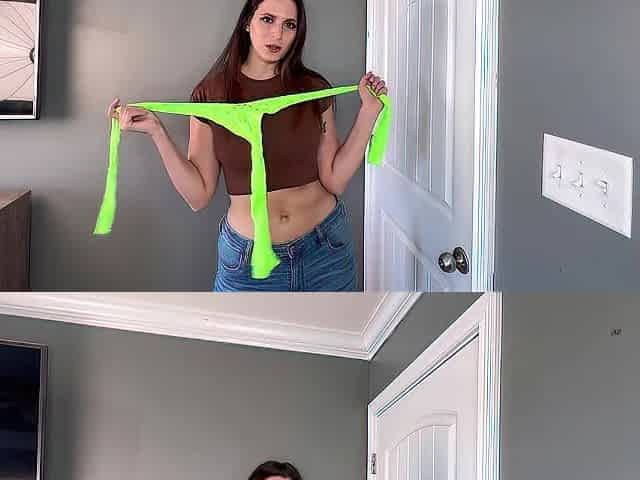 4k Transparent Neon Suit Try on!