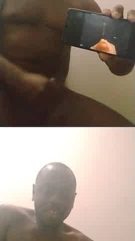 Orgasming to some solo black movie scenes and testing my fresh phone to watch if it works properly three