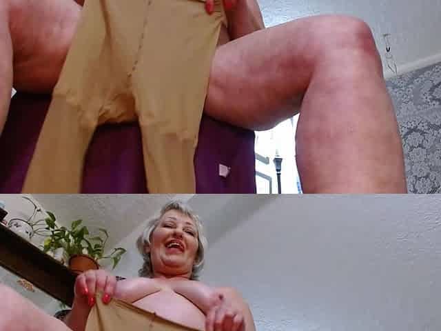 1370 Pantyhose Over Freshly Oiled White Skin with Hot GILF Dawnskye1962