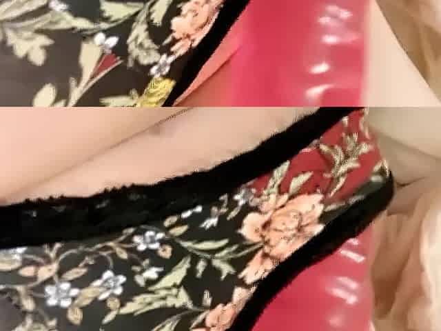 Groaning whilst masturbating with a sextoy