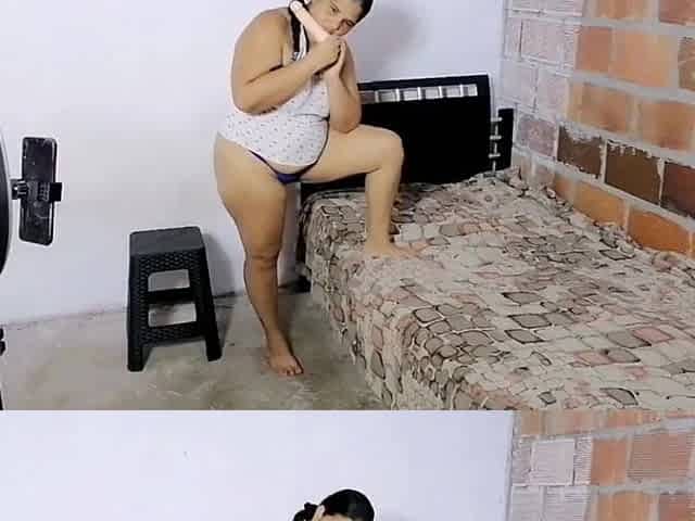 I Catch My Stepsister's Slut in a Sexy Video Call That I End up Fucking Her... Her Big Ass Fascinates Me