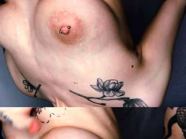 Big boob brunette masturbates on webcam