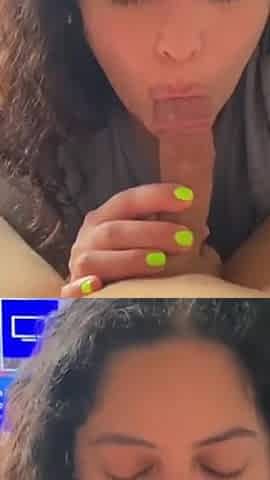 Puta Argentina Babyluna939 Sucks My Dick Gives Me a Handjob with My Tits Until I Run Out of Milk and