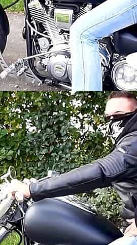Motorcyclist Fucks Cheating Slut Pussy!