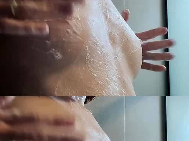 College Teen Anal Solo in Bathroom