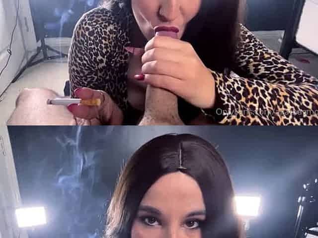 @g@th@SMOKES-blowjob two