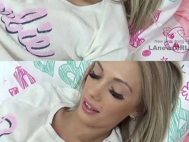 Perfect babe gets camel toe vagina pounded in studio