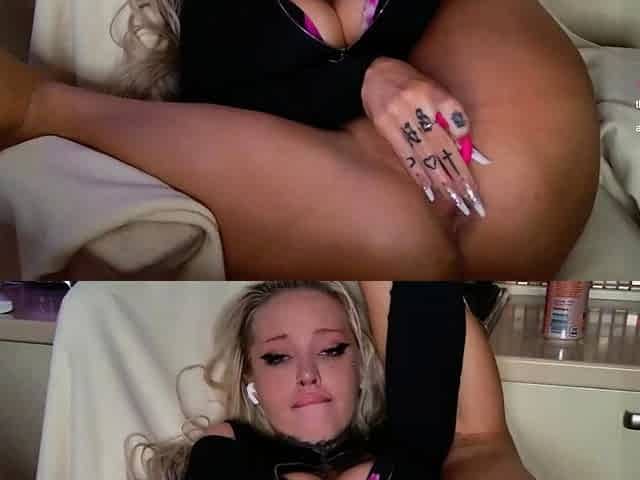 Blonde amateur MILF pov toys fingering shaved cunt