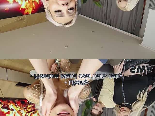 SWAP4K. Vera Jarw and Veronica Leal played kinky game and shared a giant dong on the bed