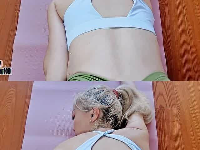 MitsuKatty Diaries: Oriental gym cutie got it priceless - POV squirt with step sister at home