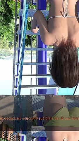 Reunion 18 John, May & Khole's Wet Water Park Threesome Tease - Bikini Slips & Splashes