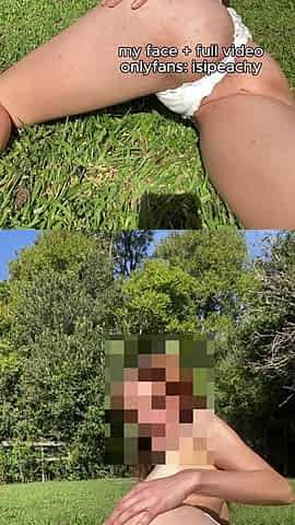 Laying Face Down In The Grass, Legs Spread, Masturbating For You To Fuck Me From Behind