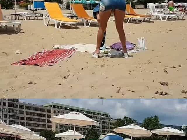 Blonde Anal on Beach with a Stranger
