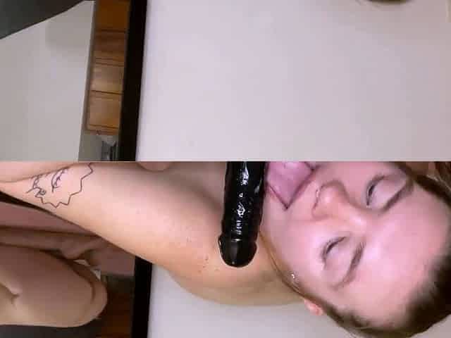 Sloppy Deepthroat POV with a Kinky Teen Babe