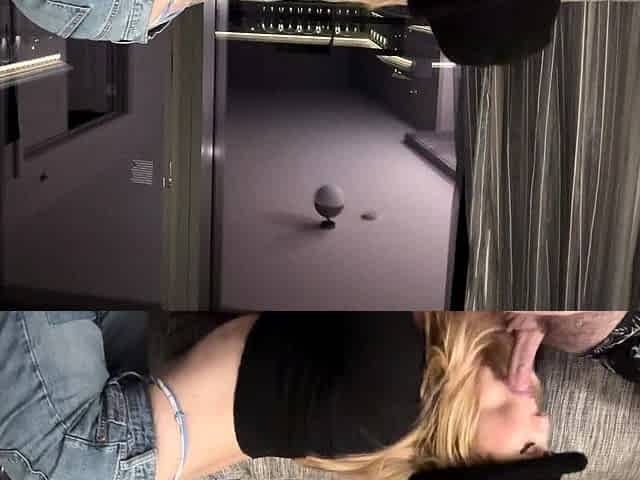 hot amateur milf giving blowjob and getting fucked