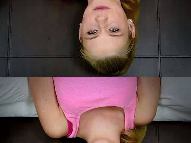 Blonde teen slavegirl Chaos tit tormented to tears