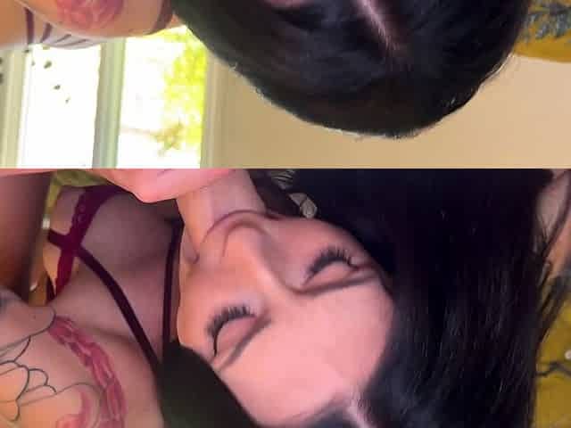 FUCK MY TOES - Charlotte Sins squeezes cum all over her