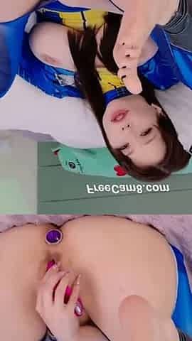 Pounding Her Tight Dripping Pussy with a Relentless Vibrator