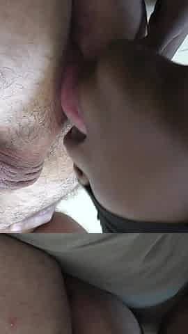 Interracial Rimjob, Blowjob and Cum Swallowing