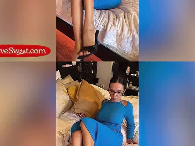 Sexually excited Sweetheart Eve Pleasing Screws Her Constricted Twat With a Large Vibrator