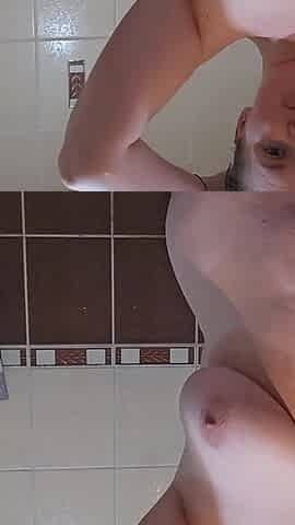 Busty BBW Gets Horny and Masturbates in the Bathroom