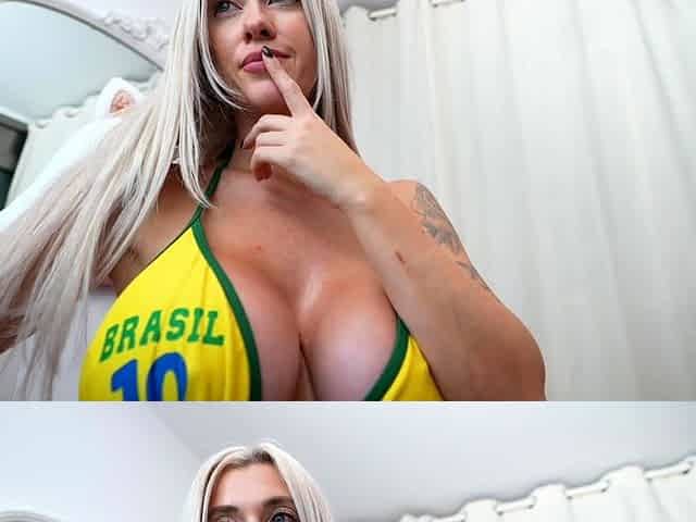 Busty blonde babe stuffed by big cock