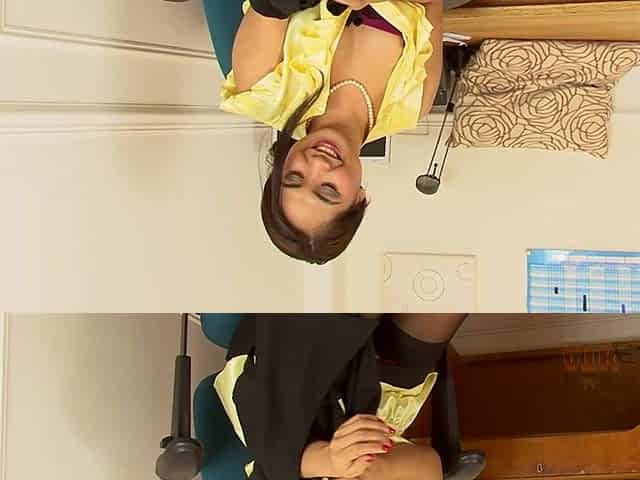 Amy Latina Strips From Her Secretarial