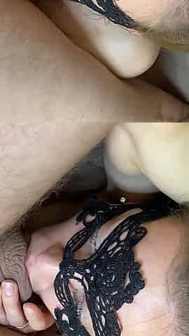 Stretched Drooling Throat of a Friend's Real Wife
